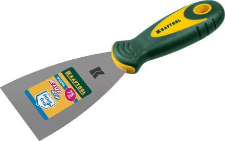 Шпательная лопатка KRAFTOOL с 2-компонент ручк, профилиров нержав полотно, 75мм 10035-075 купить в Тюмени