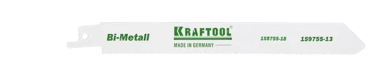 Полотно KRAFTOOL "INDUSTRIE QUALITAT", S922EF, для эл/ножовки, Bi-Metall, по металлу, шаг 1,4мм, 130мм 159755-13 купить в Тюмени