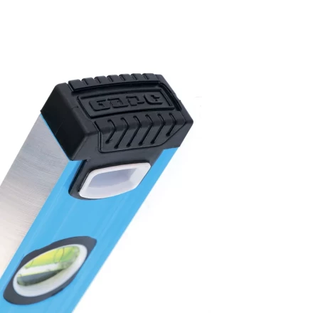 Уровень алюминиевый 1200 мм профиль 1.6 мм фрезерованный ударопрочные заглушки 3 глазка БАРС 34428 купить в Тюмени