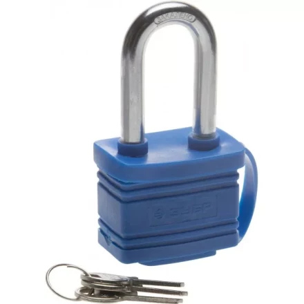 Замок ЗУБР &quot;ЭКСПЕРТ&quot; навесной всепогодный, удлиненная дужка, 50мм 37212-50_z01 купить в Тюмени