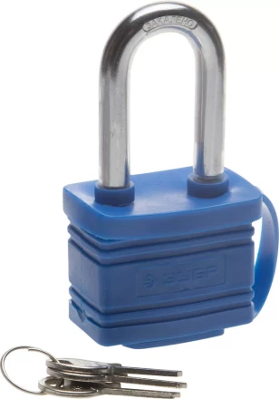 Замок ЗУБР &quot;ЭКСПЕРТ&quot; навесной всепогодный, удлиненная дужка, 50мм 37212-50_z01 купить в Тюмени