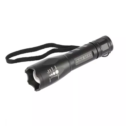 Фонарь 3 W CREE LED зум 3 режима 100% - 50% - стробоскоп ремешок 160 Лм 200 м 3хААА Stern 90581 купить в Тюмени