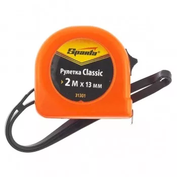 Рулетка Classic, 2 м х 13 мм, пластиковый корпус  SPARTA 31301 купить в Тюмени