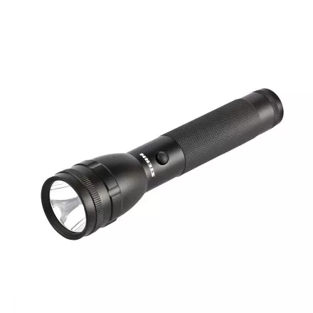 Фонарь профессиональный CREE Т6 LED 600 Лм 300 м 3 ч 100-50-5%-стробоскоп СоС 6АА Stern 90580 купить в Тюмени