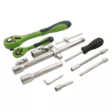 Набор инструментов 94 предмета, CrV, 1/2&quot;, 1/4&quot; Сибртех 13509 купить в Тюмени