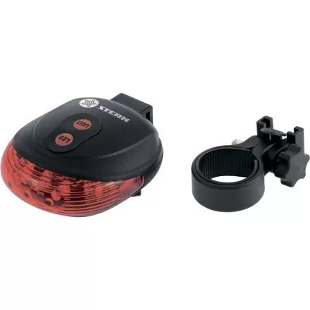 Фонарь велосипедный с лазерным обозначением габаритов 5 Led + 2 лазера 2хААА Stern 90559 купить в Тюмени
