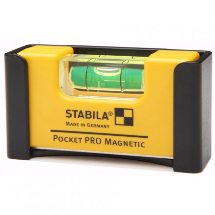 Уровень тип  Pocket Pro Magnetic 70x20x40мм в алюминиевом корпусе с магнитами с V-образным пазом  STABILA купить в Тюмени