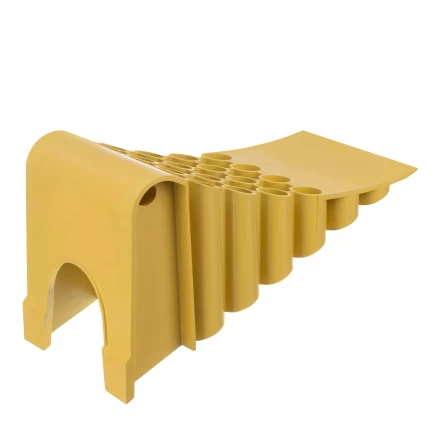 Упор противооткатный для грузового транспорта Stels, ЖЕЛТЫЙ, 35 т, 438х200х205 мм, 56777 купить в Тюмени