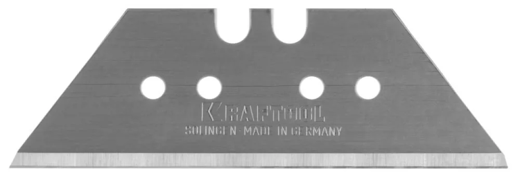 Лезвие "SOLINGEN" сменное, KRAFTOOL 09625-S5, трапец, для универ ножей, легир инстр сталь, многоур зак, тип А24, 18,7х59х0,65мм, 5шт 09625-S5_z01 купить в Тюмени