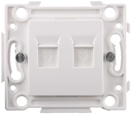 Розетка СВЕТОЗАР телефонная, 2 гнезда SV-55245-2 купить в Тюмени