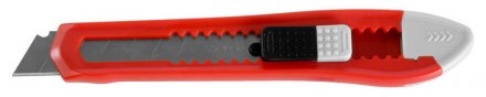 Нож ЗУБР &quot;СТАНДАРТ&quot; с сегментированным лезвием, корпус из AБС пластика, сдвижной фиксатор, сталь У8А, 18мм 9155 купить в Тюмени