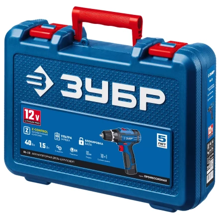 Дрель-шуруповерт 2 АКБ DL-12 A5 серия ПРОФЕССИОНАЛ купить в Тюмени