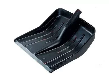 Лопата снеговая 445 x 385 мм без черенка пластмассовая алюминиевая окантовка Россия 61441 купить в Тюмени