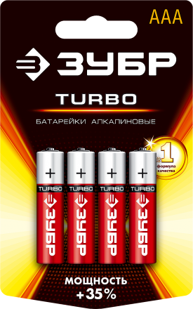 Батарейки TURBO алкалиновые AAA 15В серия Без серии купить в Тюмени