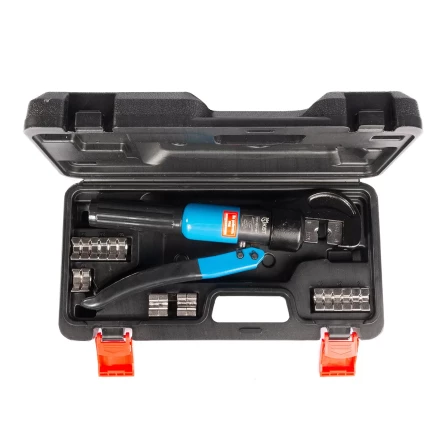 Пресс гидравлический ручной КВТ ПГР-70ТР для опрессовки наконечников до 70 мм и тросов  до 4 мм (91808) купить в Тюмени