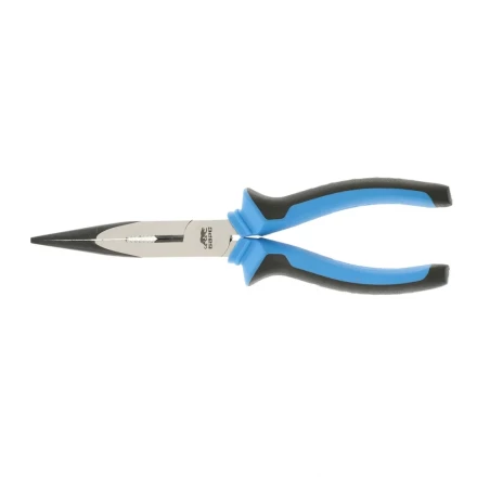 Длинногубцы прямые 200 мм хром-ванадий двухкомпонентные рукоятки БАРС 17196 купить в Тюмени