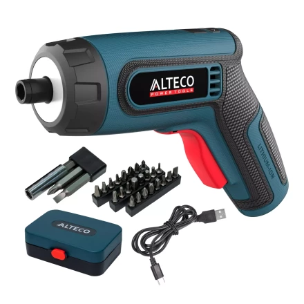 Аккумуляторная отвертка угловая ALTECO CSD 4V 67506 купить в Тюмени