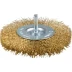 ЗУБР &quot;ЭКСПЕРТ&quot;. Щетка дисковая для дрели, двухрядная, витая латунированная стальная проволока 0,3мм, 100мм 3520-100-2_z01 купить в Тюмени