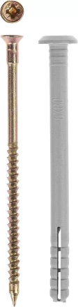 Дюбель-гвоздь ЗУБР &quot;МАСТЕР&quot; полипропиленовый, грибовидный бортик, 6 x 60 мм, 90 шт 4-301355-06-060 купить в Тюмени