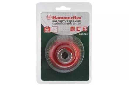 Кордщетка HAMMER чаша 65мм для УШМ гофрированная латунированная сталь (207-101) купить в Тюмени