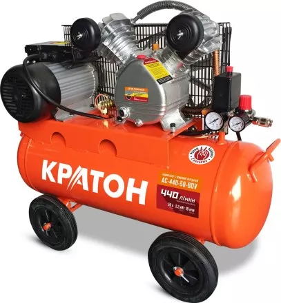 Компрессор масляный поршневой ременной Кратон AC-440-50-BDV 3 01 01 042 купить в Тюмени
