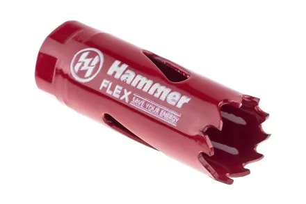 Коронка биметаллическая HAMMER Ф19х38мм 1/2&quot;  BiMETALL (224-001) купить в Тюмени