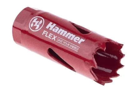 Коронка биметаллическая HAMMER Ф20х38мм 1/2&quot; BiMETALL (224-002) купить в Тюмени