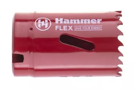 Коронка биметаллическая HAMMER Ф32х38мм 5/8&quot; BiMETALL (224-006) купить в Тюмени