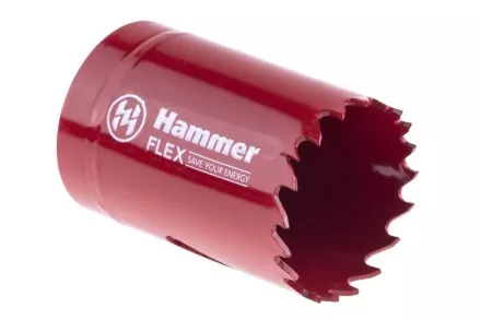Коронка биметаллическая HAMMER Ф35х38мм 5/8&quot; BiMETALL (224-007) купить в Тюмени