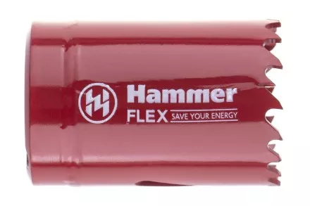 Коронка биметаллическая HAMMER Ф35х38мм 5/8&quot; BiMETALL (224-007) купить в Тюмени
