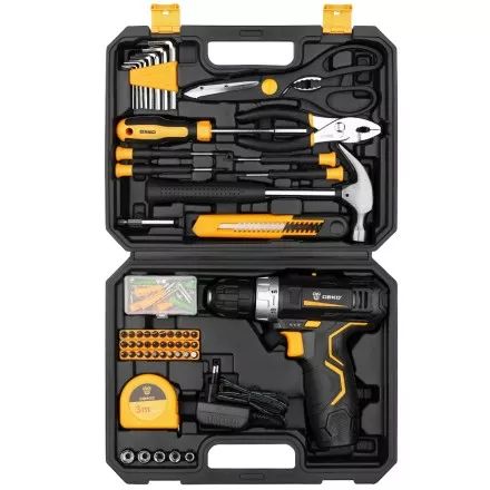 Дрель аккумуляторная в наборе DEKO GCD12DU3 104 tools + case, 063-4095 купить в Тюмени