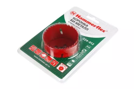 Коронка биметаллическая HAMMER Ф65х38мм 5/8&quot; BiMETALL (224-012) купить в Тюмени