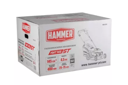 Газонокосилка бензиновая самоходная HAMMER KMT145ST купить в Тюмени