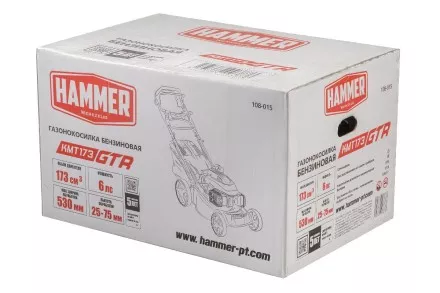Газонокосилка бензиновая самоходная HAMMER KMT173GTR купить в Тюмени