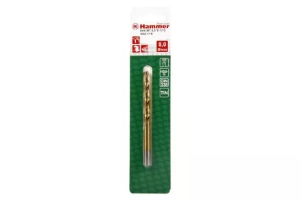 Сверло по металлу HAMMER Ф8х117мм (DR MT 8,0мм*117/75мм) купить в Тюмени