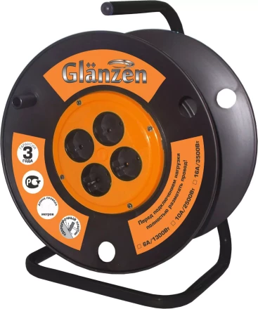Катушка без провода GLANZEN с выносным барабаном Ф210мм ЕК-01-210 купить в Тюмени