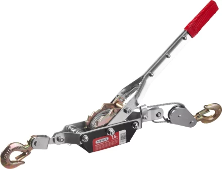 Лебедка ручная рычажная MIRAX, тросовая, 1,5т, 1,8м 43130-1.5 купить в Тюмени