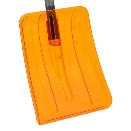 Лопата для уборки снега Сибртех 61673, поликарбонат, 270х360х840 мм, стальной черенок, усиленная купить в Тюмени