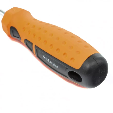 Отвертка &quot;Point&quot;, SL5,0 х 150 мм, CrV, 2-х компонентная рукоятка Sparta 11767 купить в Тюмени