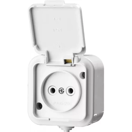 Розетка STAYER &quot;MASTER&quot; &quot;MAXIMA&quot; одноместная, с защитной крышкой, IP54, 10А, 220В 54305-W купить в Тюмени