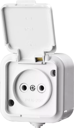 Розетка STAYER &quot;MASTER&quot; &quot;MAXIMA&quot; одноместная, с защитной крышкой, IP54, 10А, 220В 54305-W купить в Тюмени