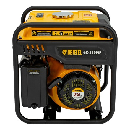 Генератор инверторный DENZEL GK-5500iF, 5,5 кВт, 230 В, ручной старт купить в Тюмени