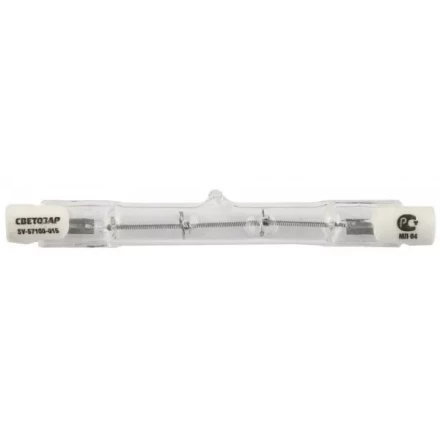 Лампа галогеновая СВЕТОЗАР линейная, тип J-78, цоколь R7S, 150Вт SV-57100-015 купить в Тюмени