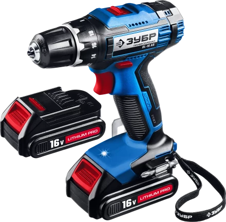 Дрель-шуруповерт 2 АКБ DL-16 A5 серия ПРОФЕССИОНАЛ купить в Тюмени