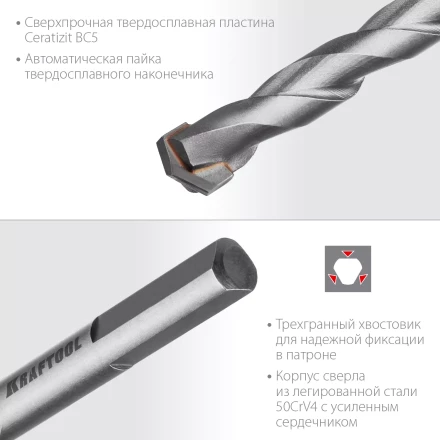 Cверла специальные по твёрдым материалам HARD 29177-160-12 купить в Тюмени