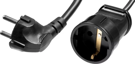 Удлинитель-шнур &quot;ПВС 307-Ш&quot;, 20 м, 2500 Вт, 1 гнездо, ПВС 3х0,75 мм2, ЗУБР 55022-20 купить в Тюмени