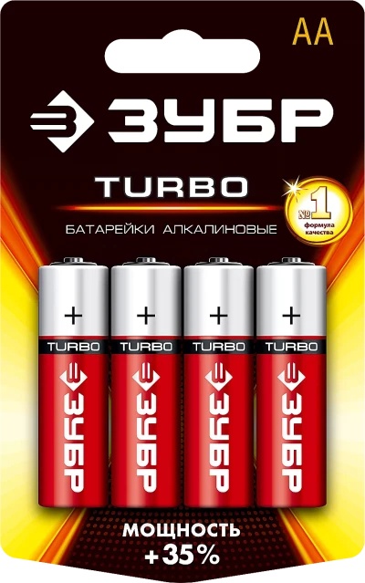 Батарейки TURBO алкалиновые AA 15В серия Без серии
