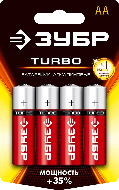 Батарейки TURBO алкалиновые AA 15В серия Без серии купить в Тюмени