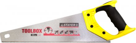 Ножовка многоцелевая (пила) STAYER TOOLBOX 350 мм, 11 TPI, мелкий прямой закаленный зуб, точный рез 2-15091-45 купить в Тюмени