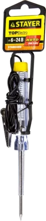 Пробник STAYER &quot;STANDARD&quot; для автопроводки, 6-24В, флажок-подвеска 2573-24V_z01 купить в Тюмени